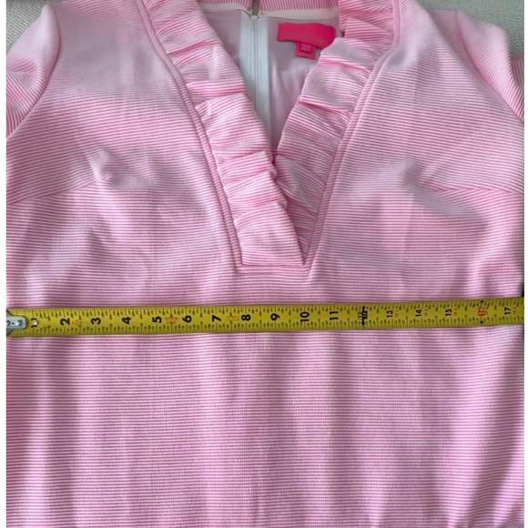 RARE👚Lilly Pulitzer Tisbury Shift Dress in Prosecco Pink🌸Lucky Catch Stripe😍 - Picture 15 of 15